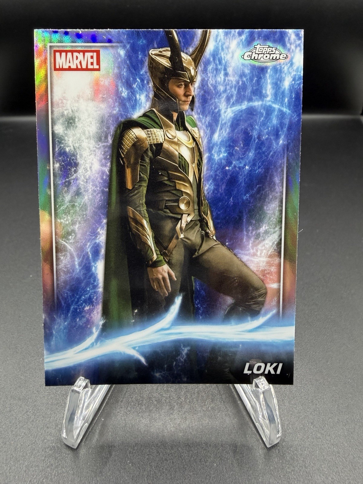 2025 Topps Chrome Marvel Loki Refractor #19 MCU Tom Hiddleston Thor