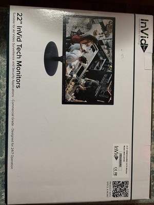 LCD Security Monitor HDMI VGA BNC Input Brand New  Invid 21.5 in Hdmi, vga, bnc