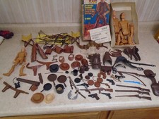 VINTAGE MARX JOHNNY WEST ACCESSORIES ACTION FIGURE 2062 ORIGINAL BOX AS-IS