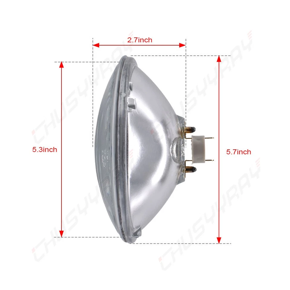 For Chevelle El Camino Impala Corvette 5.75" Round Headlights Hi/Low Beam - Image 3 of 4