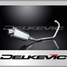 HONDA CBF125 2008-2015 FULL EXHAUST SYSTEM 225mm STAINLESS OVAL SILENCER