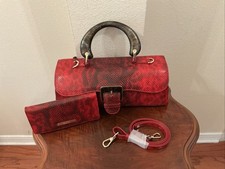 BRAHMIN DAYAN RED OPAL CASSATT SOFT  LEATHER ...