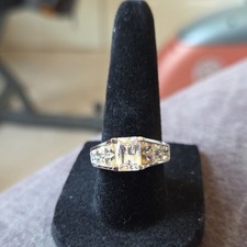 Sterling Silver Princess Cut Clear CZ Prong S...