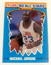 Michael Jordan Fleer 1990 '90 All-Stars #5 of 12 Insert Chicago Bulls NBA