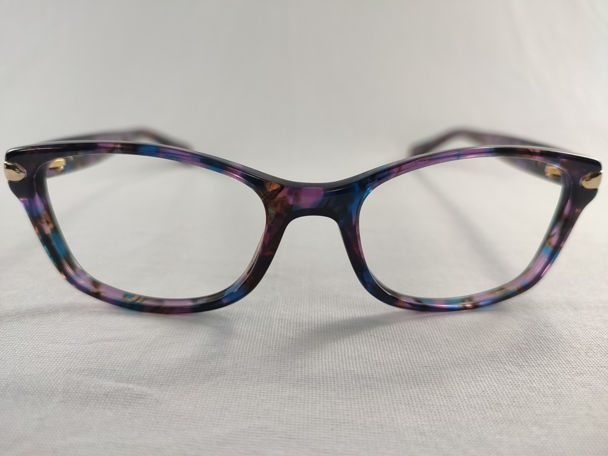 Coach HC 6065 5288 Lanie Confetti Purple Eyeglasses Frames 