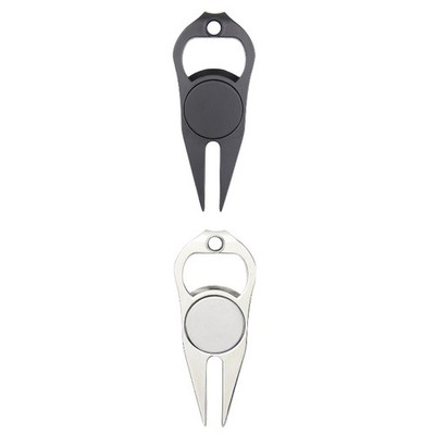 Golf Divot Reparatur Gabel Zinklegierung Golf Putting Green Gabel für