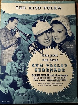 O Glenn Miller Sheet Music SUN VALLEY SERENADE  The Kiss Polka  by Harry Warren