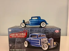 ACME 1932 FORD 3 WINDOW GRAND NATIONAL DEUCE COUPE ROADSTER 1/18 DIECAST NIB