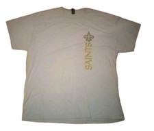 GILDAN NFL New Orleans Saints Logo Gold T Shirt Size XL Short Sleeve CREWNECK