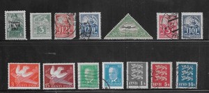 14 Estonia Stamps from Quality Old Antique Album