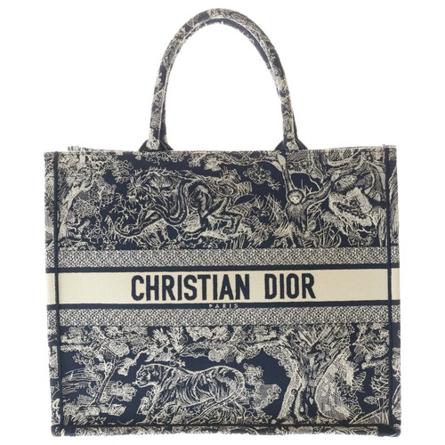 Christian Dior Book Tote Large Navy Women's Bag #BRG867