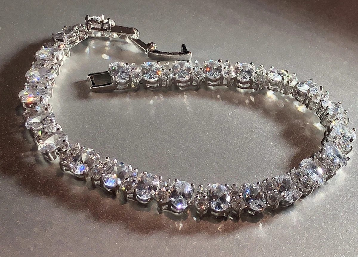 Ebay white gold store diamond tennis bracelet
