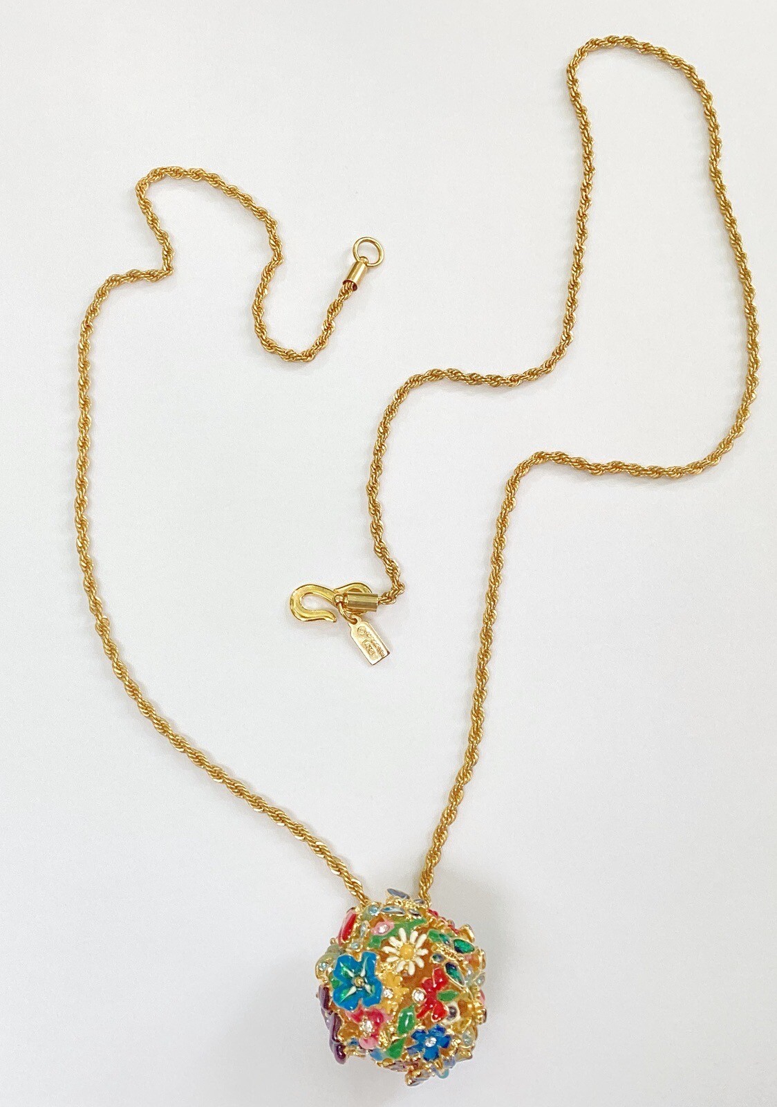Vtg Kenneth J Lane Flower Ball Garden Ladybug But… - image 5