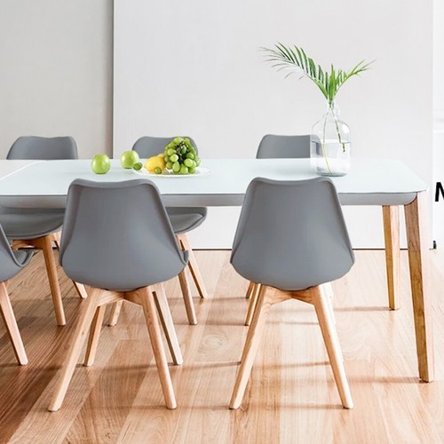 Set of 1/2/4 Dining Chairs Designer Chairs Wooden Home Office Commercial Chair - Picture 7 of 29