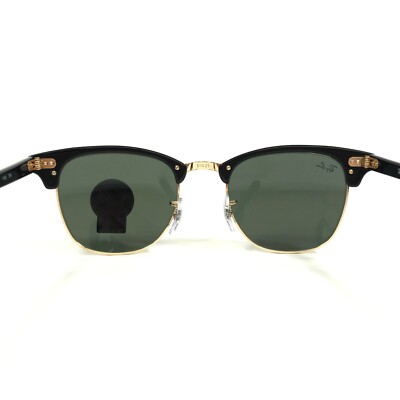 Ray-Ban Sunglasses RB3016 CLUBMASTER W0365 Black Gold Frames w G