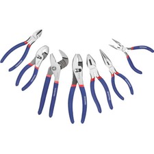 WORKPRO 7PC Pliers Set Groove Joint Long Nose Slip Joint Linesman Diagonal Plier
