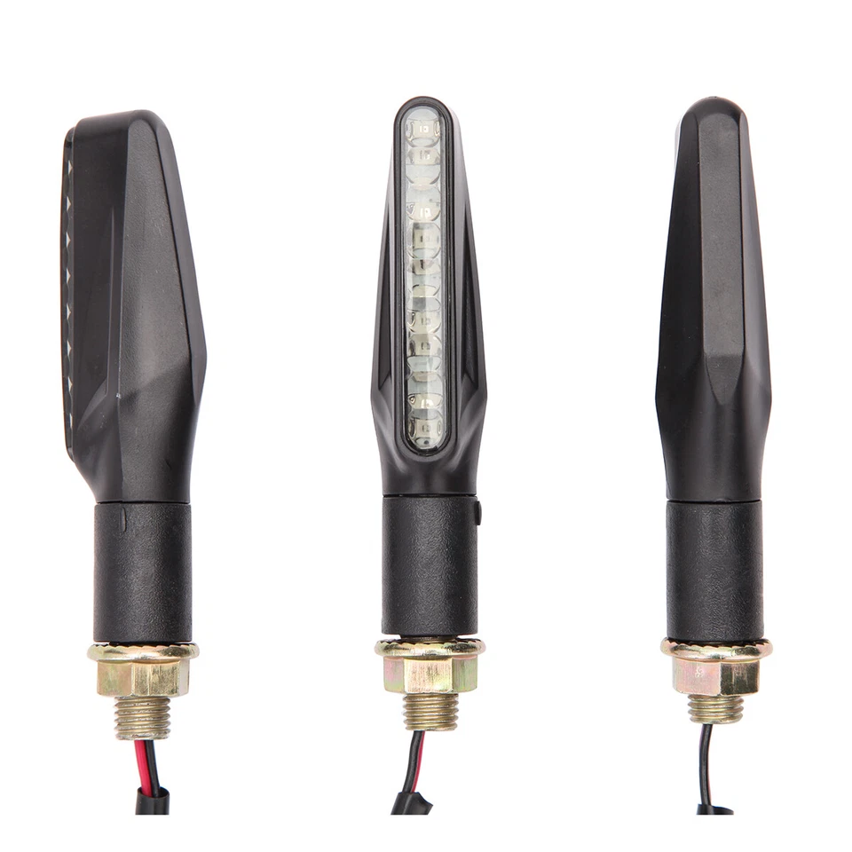 LED Turn Signals Flowing Amber Lights MotorcycleIndicators For Honda Ruckus Grom - Image 2 of 4