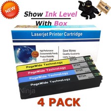 4 972 A Printer Ink Set 972A for HP PageWide Pro 377dn 377dw 452dw 477dw 577dw