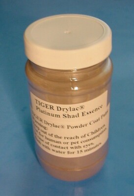 4 oz Weight TIGER Drylac  Powder Paint Fishing Lure, Auto-Platinum Shad Essence