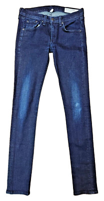 Rag & Bone Skinny Jeans Women's Size 26*  Blue Denim Low Rise Stretch Made USA
