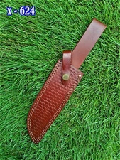 Custom Handmade Fixed Blade Knife Leather Sheath Holster Sheath Hand Engraved