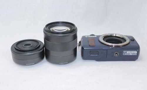Canon EOS M Bay Blue w/18-55mm IS and 22mm STM Double Lens Kit - Picture 4 of 6