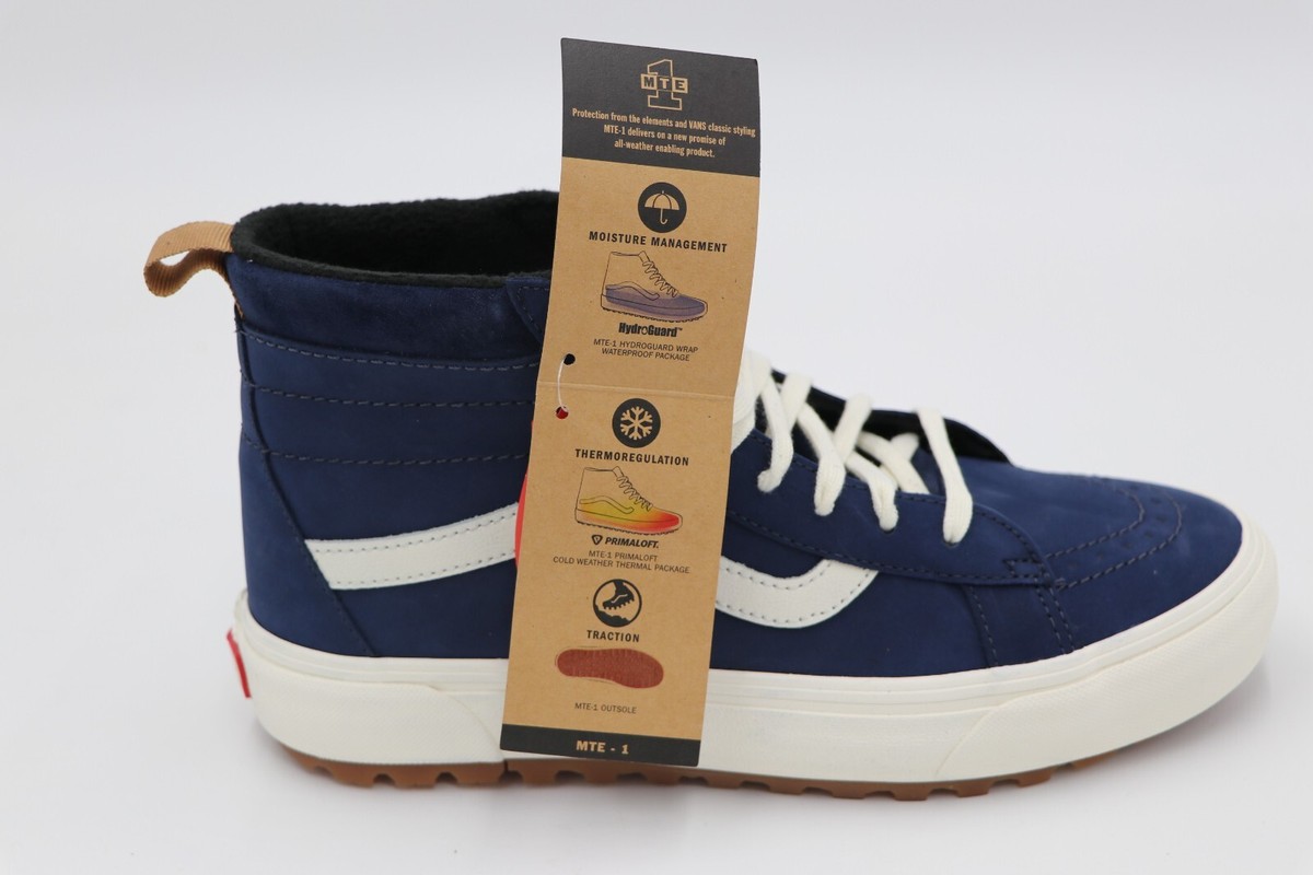 Vans Men Sz 7.5 /Women\'s Sz 9‎ Sk8 Hi MTE-1 Dress Blue Nubuck Boot Mte Vans Sk8 Hi MTE 1 Shoes - blue (suede/sherpa ashley blue) main image 4