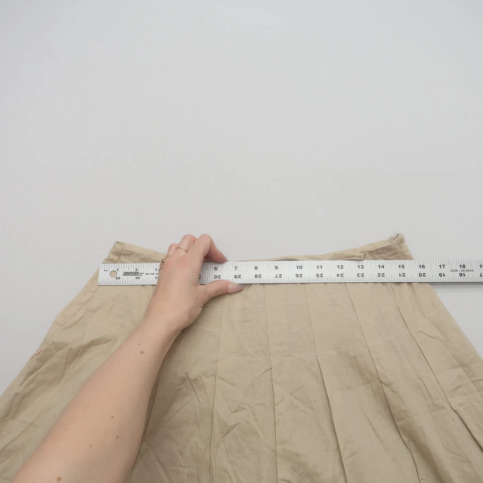 Sunny Leigh Boho Embroidered Skirt 10 Cotton A Line Festival Hippie Floral - Image 4 of 4