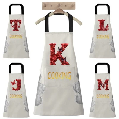 Letter Chef Schürze Küche Wasserdicht Tasche Köche Catering Metzger Unisex BBQ UK