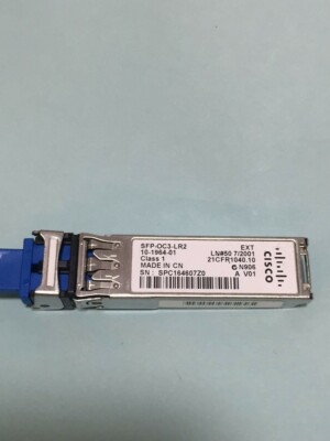 Cisco SFP-OC3-LR2 OC3/STM-1 SMF 1550nm 80KM SFP Transceiver Module 10-1964-01/02