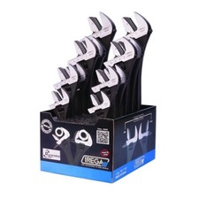 Irega Reversible Jaw Wrench Pipe Spanner Set Merchandiser 12 Wrenches Included