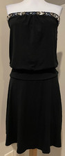 WHITE HOUSE BLACK MARKET WHBM Womens Black Strapless Dress - Sz Small