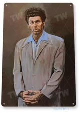 TIN SIGN Kramer Wall Art TV Décor Art Picture Portrait Photo A810