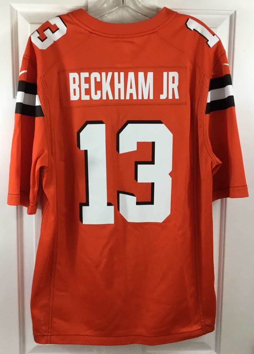 Nike OBJ Odell Beckham Jr #13 Cleveland Browns Jersey Men's L