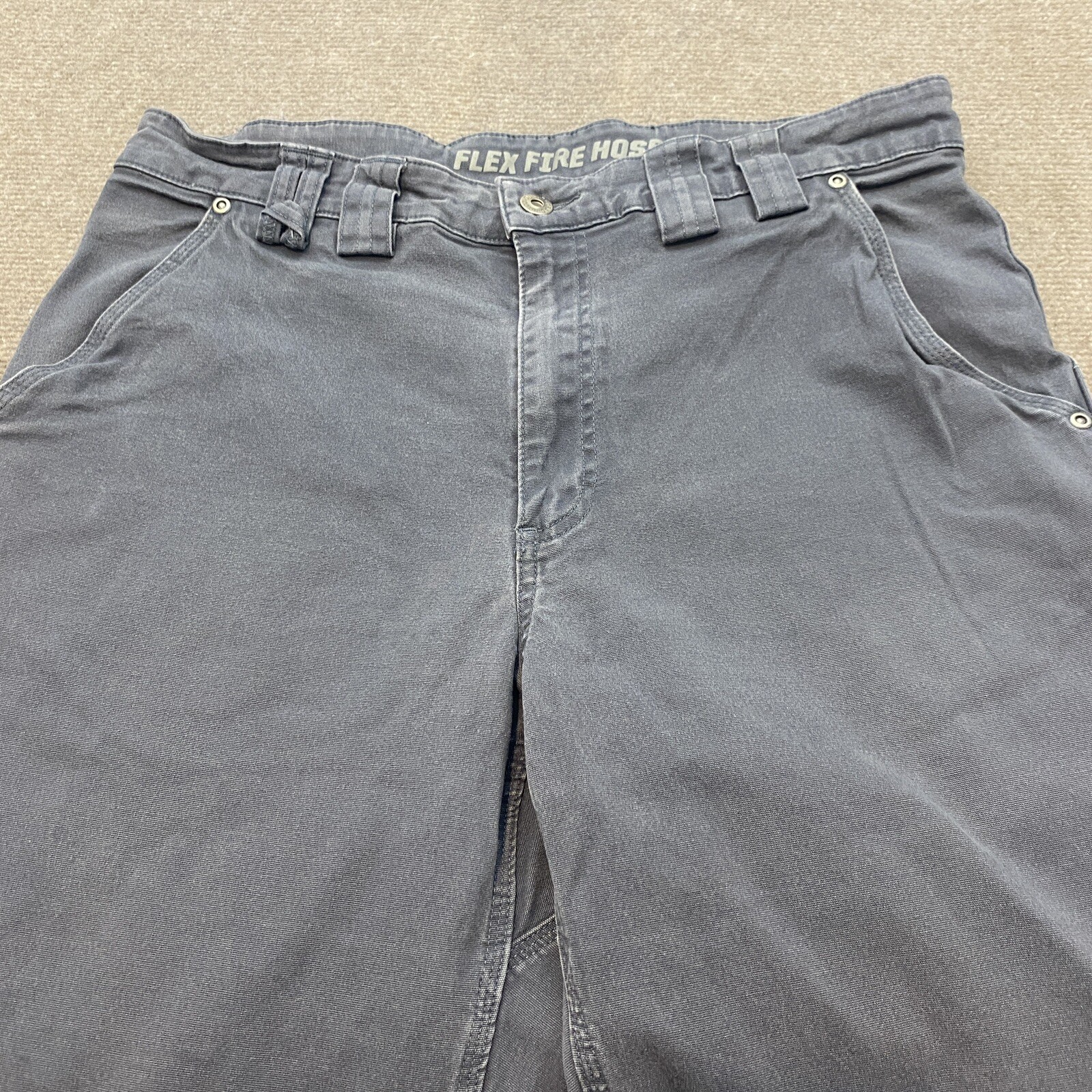 Duluth Pants Mens 35 Flex Fire Hose Carpenter Stretch Denim Workwear Size 35x29 eBay