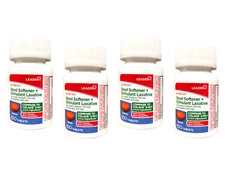 Leader Stool Softener + Stimulant Laxative 4-Pack 100 Ct Relieves Constipation