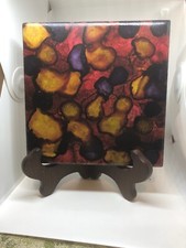 Abstract One Of A Kind Tile Art