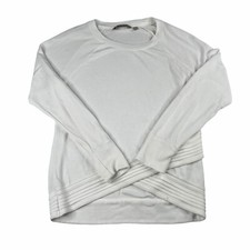 Athleta Serenity Criss Cross Sweatshirt White Size XS