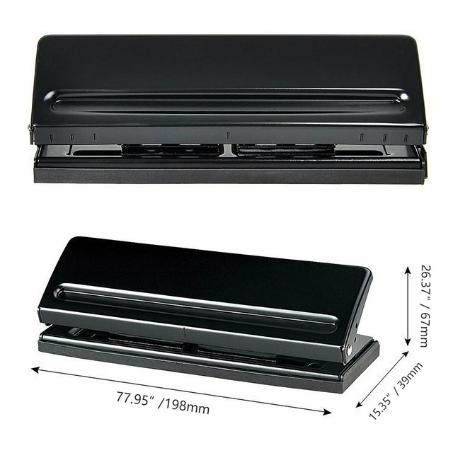 Adjustable Metal 6Hole Paper Puncher for A3/A4/A5/A6/B4/B5/B7 Six Ring