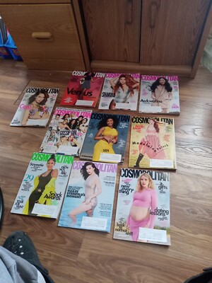 Lot Of 10 new unread   Cosmopolitan Mag. entire year 2021 