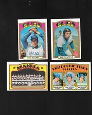 1972 Topps U-Pick (#184-#562) Baseball Trading Cards MLB