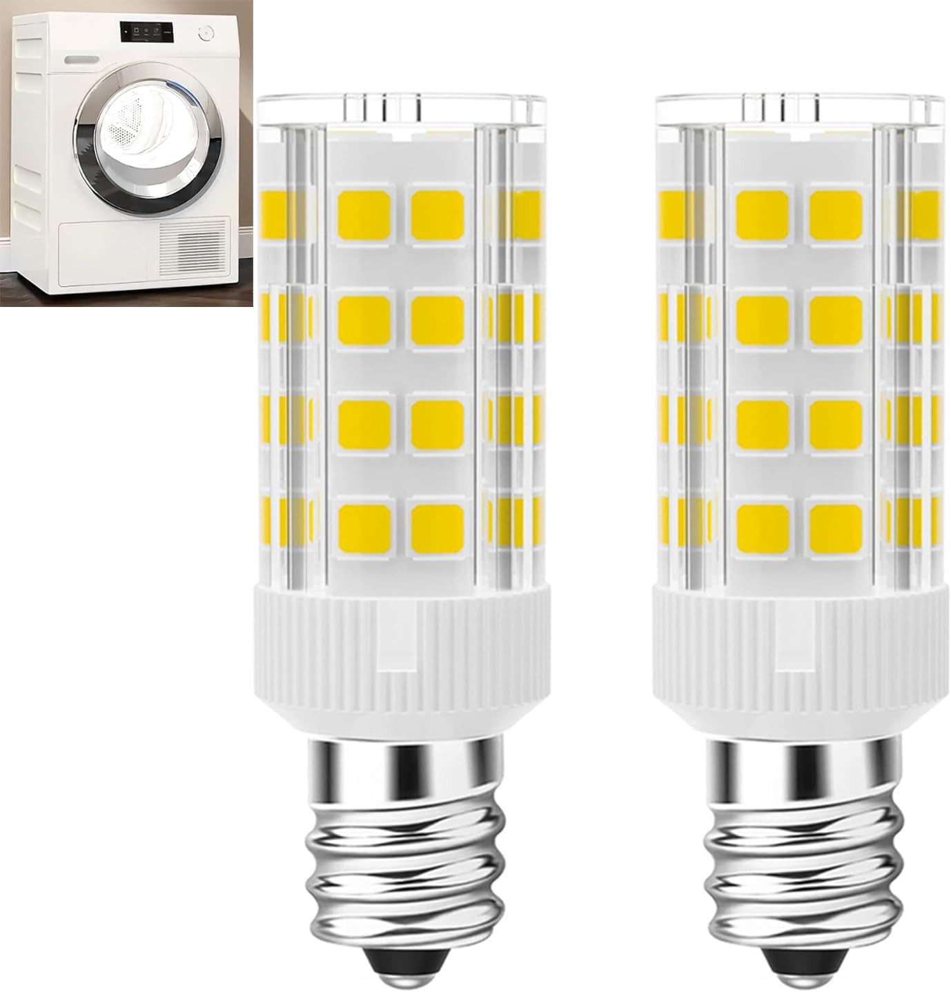 Dryer Drum Light Bulb 4W WE05X20431 LED Dryer Drum Light Bulb Replacement Fit fo