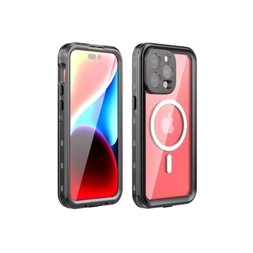 Shockproof Waterproof Black iPhone 15 Case Cover