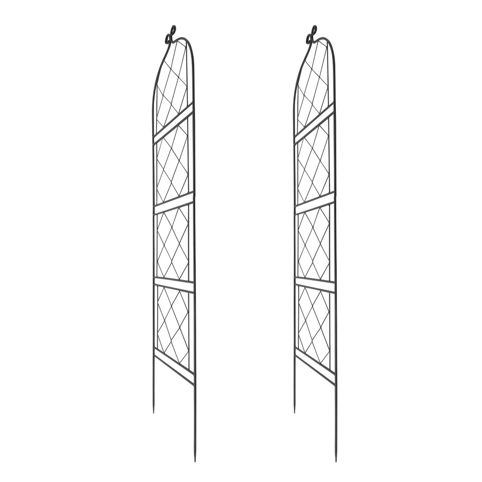 Garden Trellis For Climbing Plants Outdoor 2 Pack Large Rust Proof