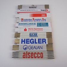 10 Zollstöcke Werbezollstöcke u.A. Alsecco, Gealan, Dyckerhoff Sopro, Hegler