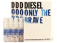 DIESEL ONLY THE BRAVE EDT 1.5ml .05fl oz x 4 COLOGNE SPRAY SAMPLE VIALS