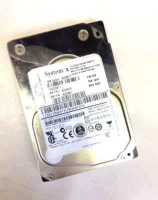 IBM System X 146GB 15K 6G SAS Server Hard Drive MBE2147RC 42D0678/42D0677 2.5