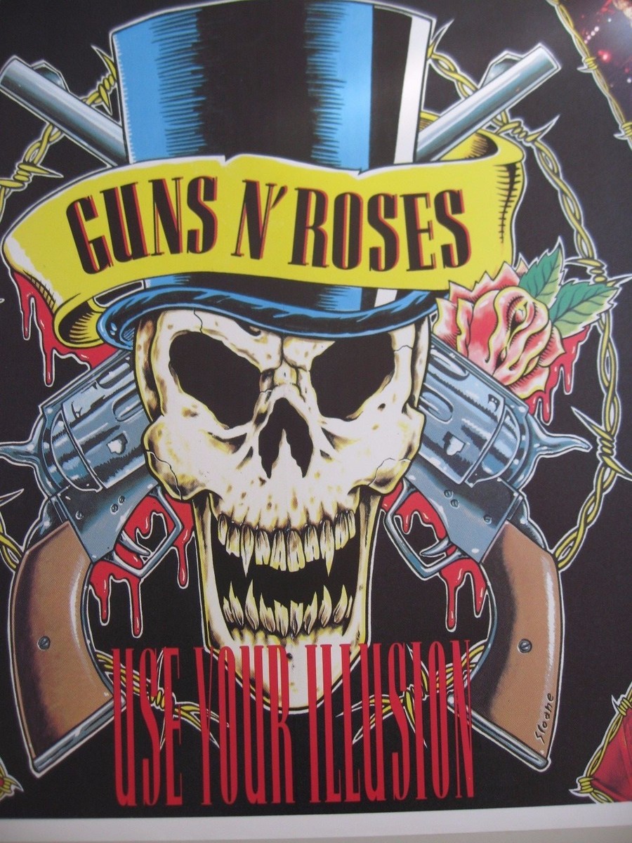 Guns N' Roses ポスター GUNS N' ROSES,USE YOUR ILLUSION,1990's POSTER, LAST ONE!! | eBay