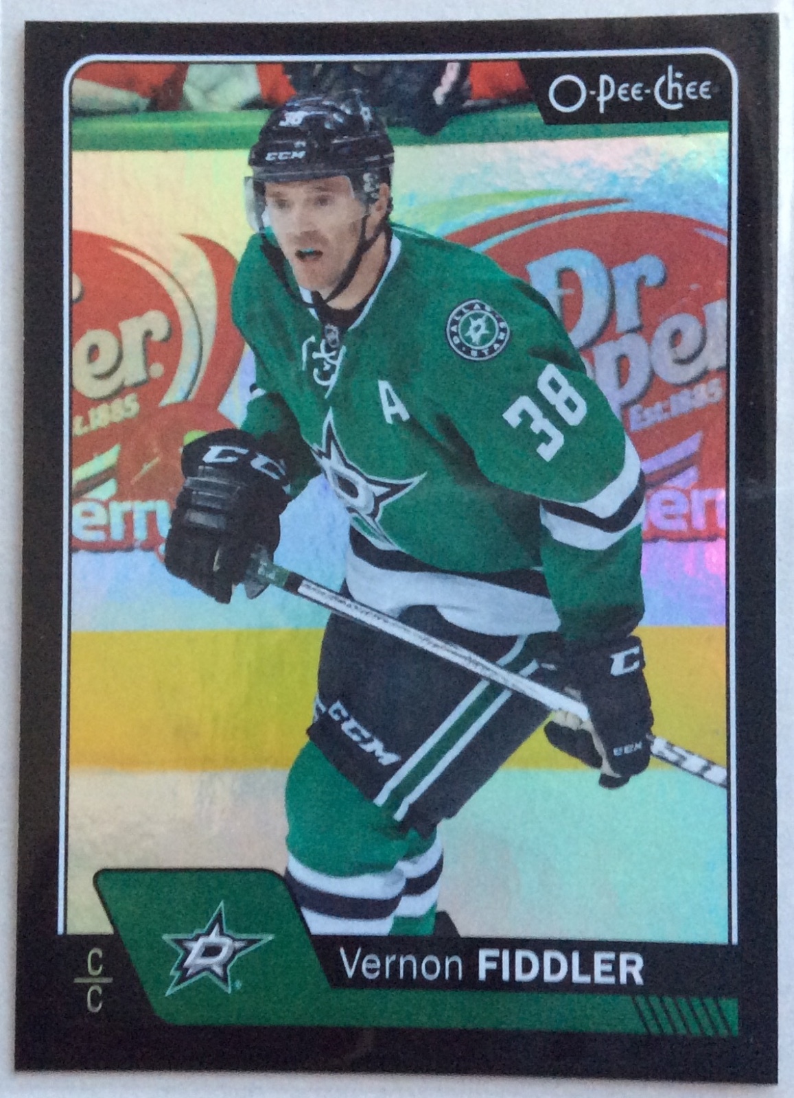 Fiddler Card 2016-17 O-Pee-Chee - Vernon Fiddler #363 Black Rainbow Foil /100 for ...