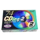 TDK Blank Cassette Tapes CDing-2 High Position Type2 74min 2Pack Sealed 3468HSHM